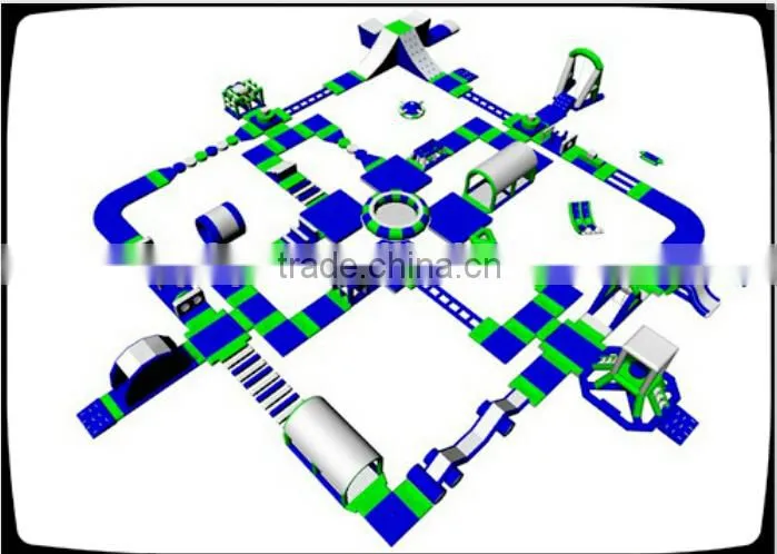 new design inflatable giant water park