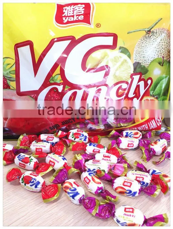 Yake 500g halal hard candy with litchi flavor