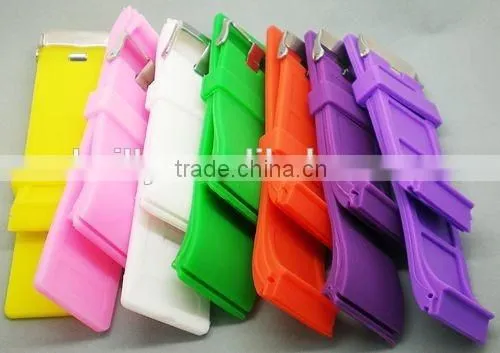 new design custom mutilcolour silicone watch band