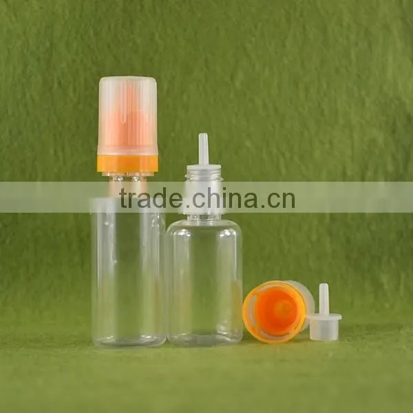 pure nicotine 10ml pe bottle with childproof and tamperproof cap