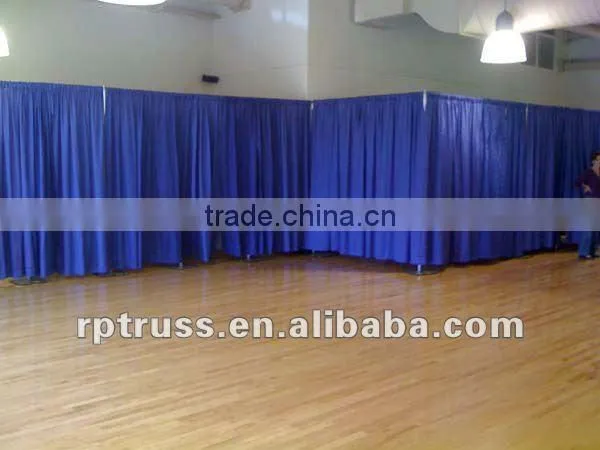 Telescopic pipe and drape 2.0 system upright crown