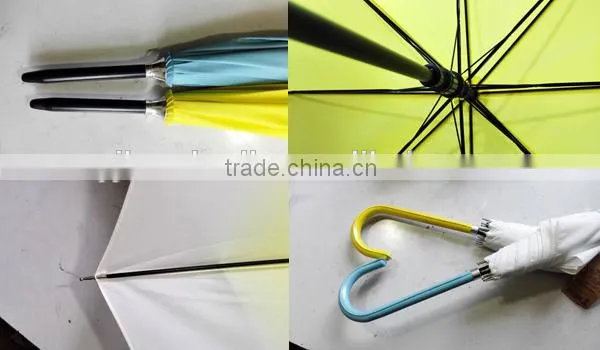 Long Umbrella for Rain and Sun, Color Changing Rain Umbrella