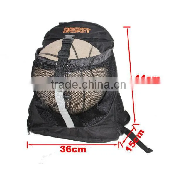 China Supplier High Quality Basket Ball School Bags Customized Oxford Backpack With Ball Pocket BB002