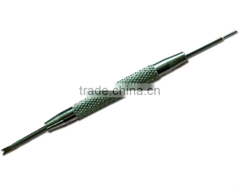 Hard steel pin remover for changing spring bars of men watches