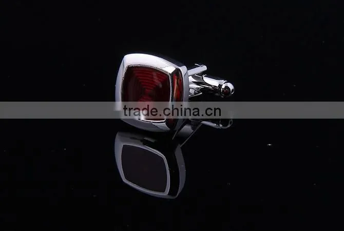 Red Enamel Cufflink,Wholesale Cheap Enamel Cufflink