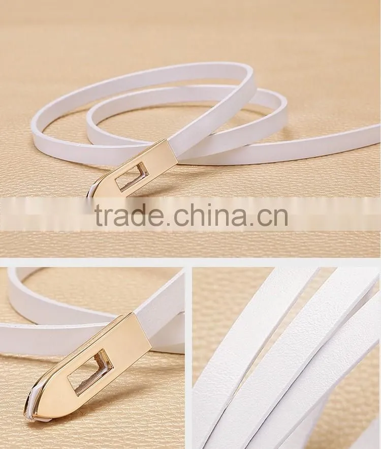 2016 newest slim leather belt for women