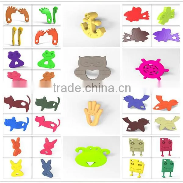 Infant cute teether silicone bird toy food grade safe baby teether