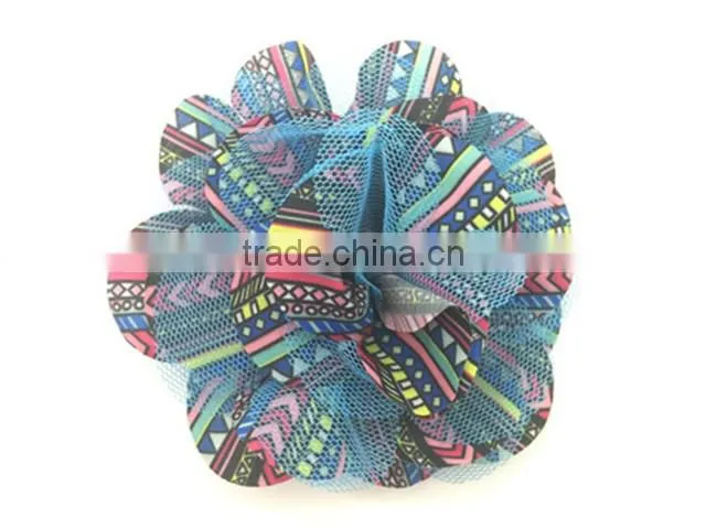 New design fancy fabric flower brooch for ladies