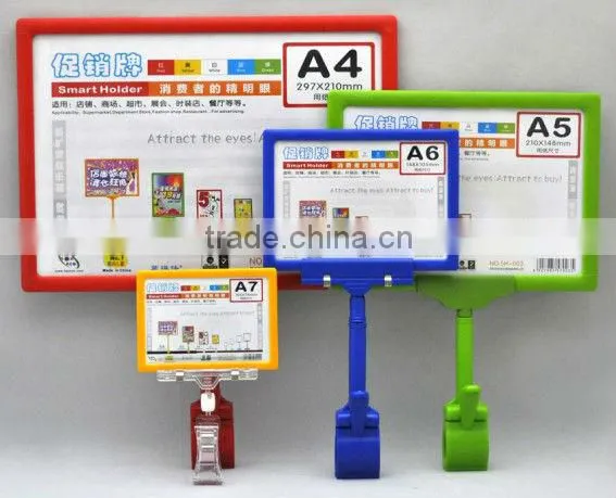 A3 A4 A5 Plastic Snap Frames , Advertising Display Poster Pop Bid Frame