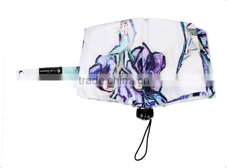 Creative Umbrella 2014 oil painting Hot Sale Promotion Folding Umbrella