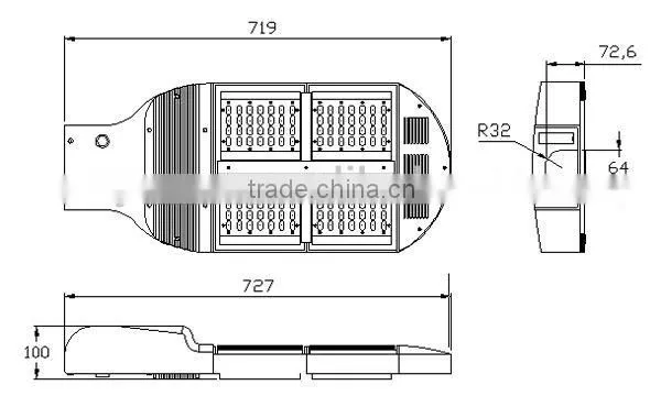 56W/112W/168W Pure White street led lights