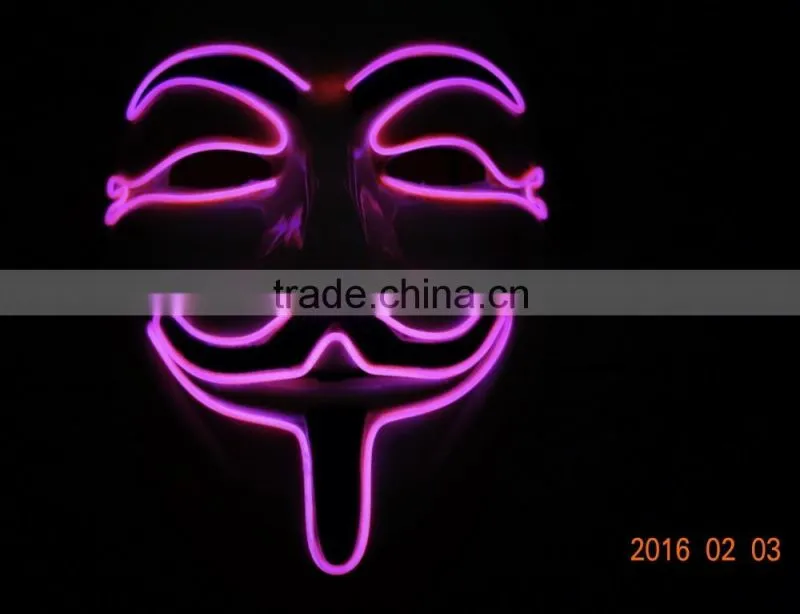 EL WIRE Mask / el wire party mask / el flashing mask