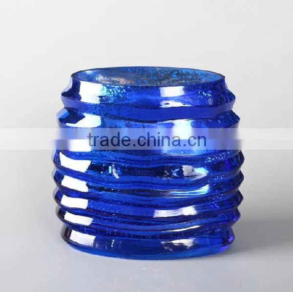 glass oval mercury vase