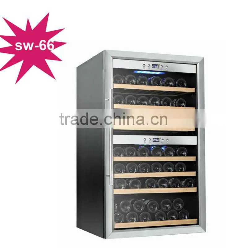 190L 66 bottle european style cosmetic refrigerator