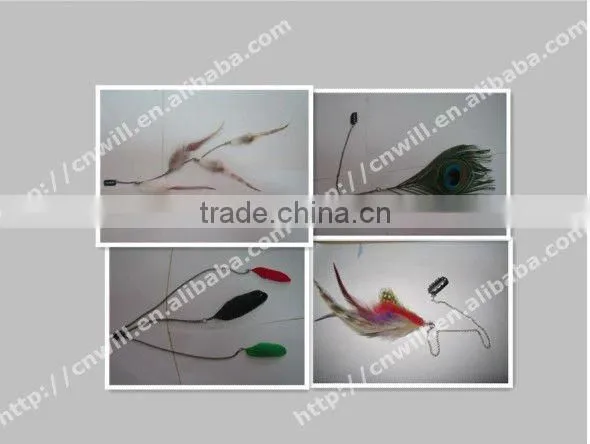 Natural Peacock Feather Clip In Hair Extensions