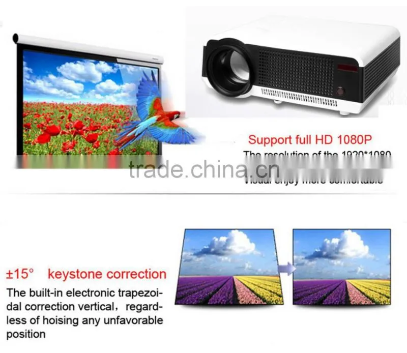 LED86+ Android wifi bluetooth smart projector full HD home theater projector USB hdmi port