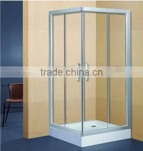Square Shower Cabin with Acrylic Tray and Sliding Door