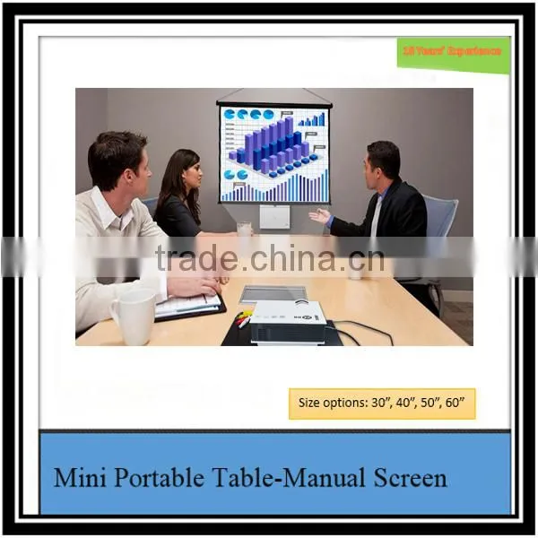 Mini portable projector screen for DLP projector mini desktop screen