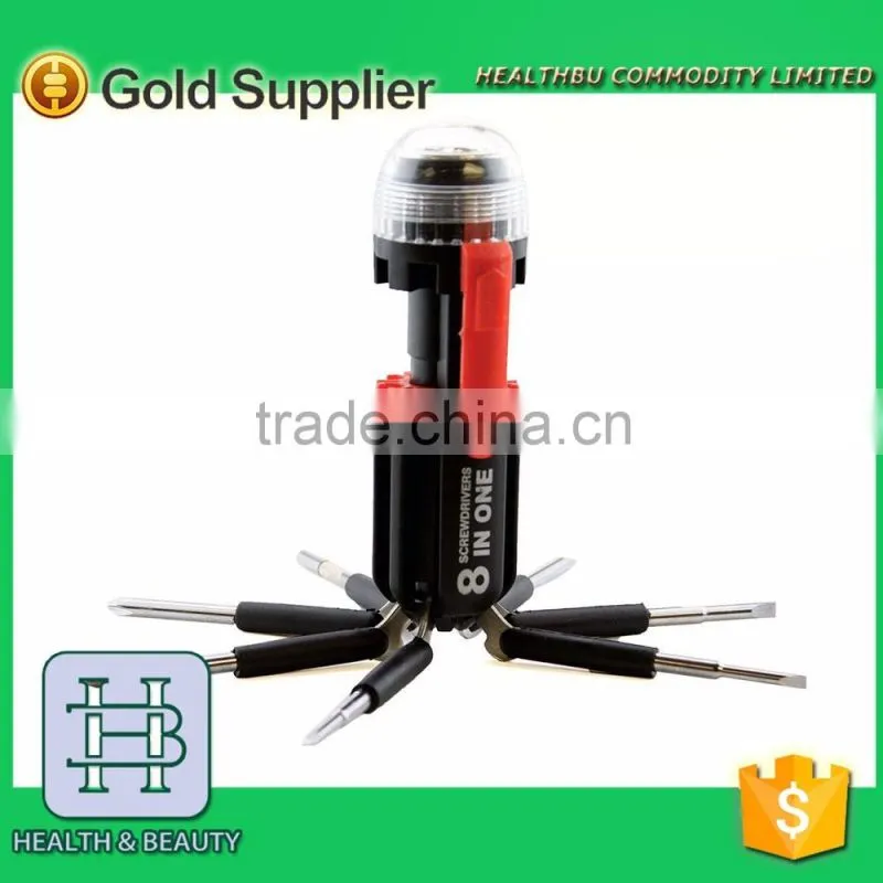 New 8 in 1 multi-screwdriver torch