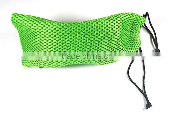 New Design Nylon Black Drawstring mesh sunglass pouch bag