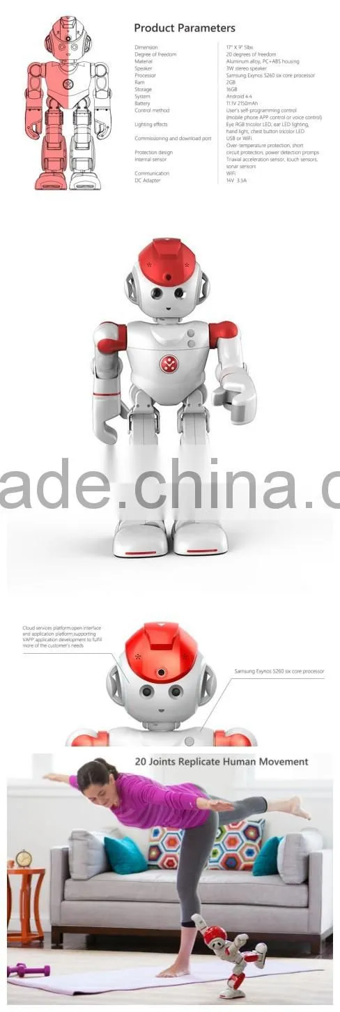 FBAL2S New product intelligent humanoid Robot, 3D toy Robot (FBELE)