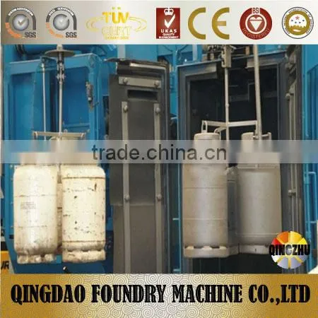 Cylinder Shot Blasting Machine / Gas Bottle Shot Blaster