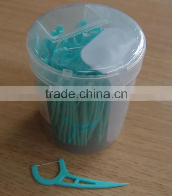 New design individual wrapper plastic dental floss picks