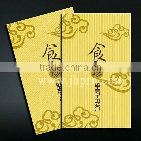 hotel menu printing service
