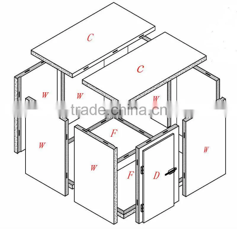 Flat pack & integrated cooling ice storage bin for outdoor use