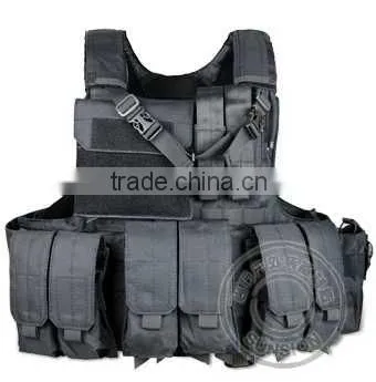 Multi-function Tactical Vest with nylon fabric with ISO and SGS Standard