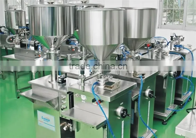 stainless steel liquid soap pneumatic filling machine