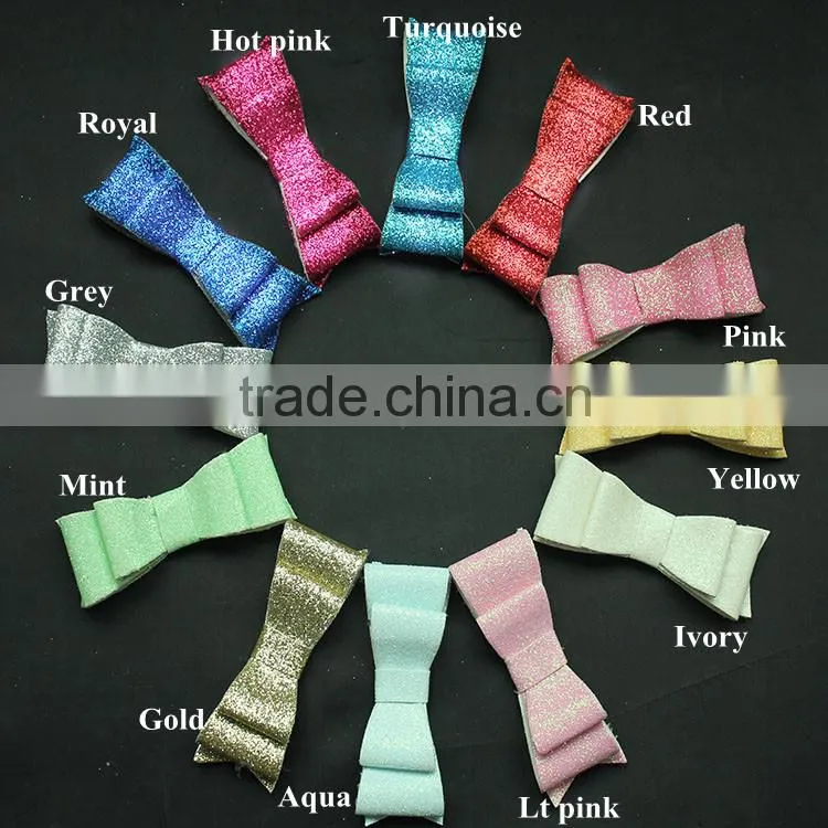 Popular Newborn Baby Headbands with Bows - glitter sequin bow with elastic strip headband