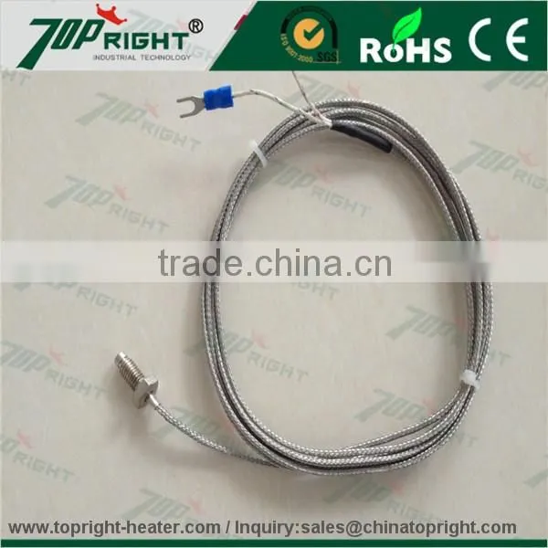 2016 best-selling J type thermocouple with black round plug