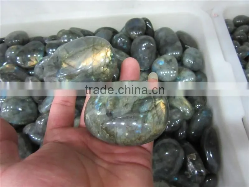 New arrival customed blue labradorite quartz crystal eggs natural rough crystal