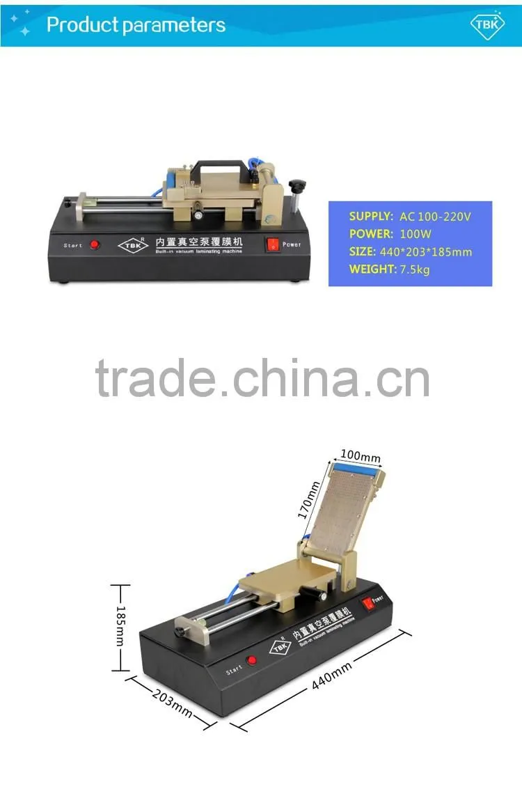2016 Frame machine OCA Film Machine Laminating & Debubble machine For Full Set LCD Repair Machine