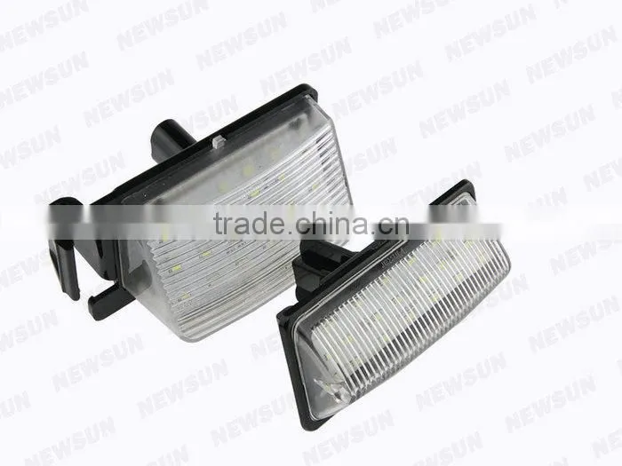 2pcs/Lot Top Quality LED Number License Plate Lamp for N issan Livina Bra Make/C-Gear/Grand Livina PH
