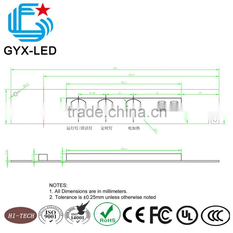 high reliability full color CHIGO aircon display