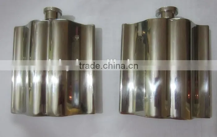Hot sale Mustache shape stainless steel hip flasks