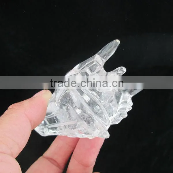 Amazing Natural Clear Quartz Crystal Dragon Head Skull