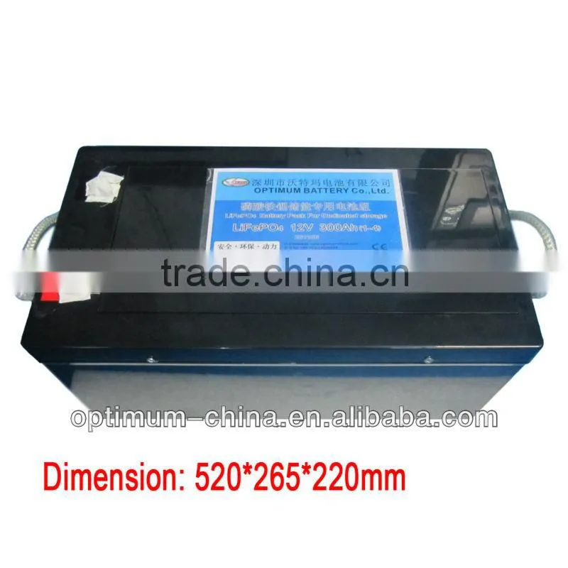 5-1000Ah, 12v 300ah lithium battery pack