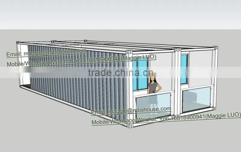 Modular 40HQ Shipping Container Hotel Unit