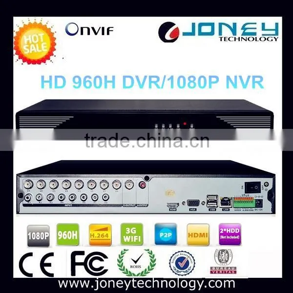 Video Surveillance Digital Video Recorder 960H 1080P H.264 Hybrid dvr 16CH HVR