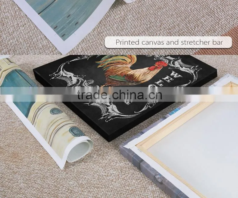2016 glitter animal printing canvas,canvas printing for home decor