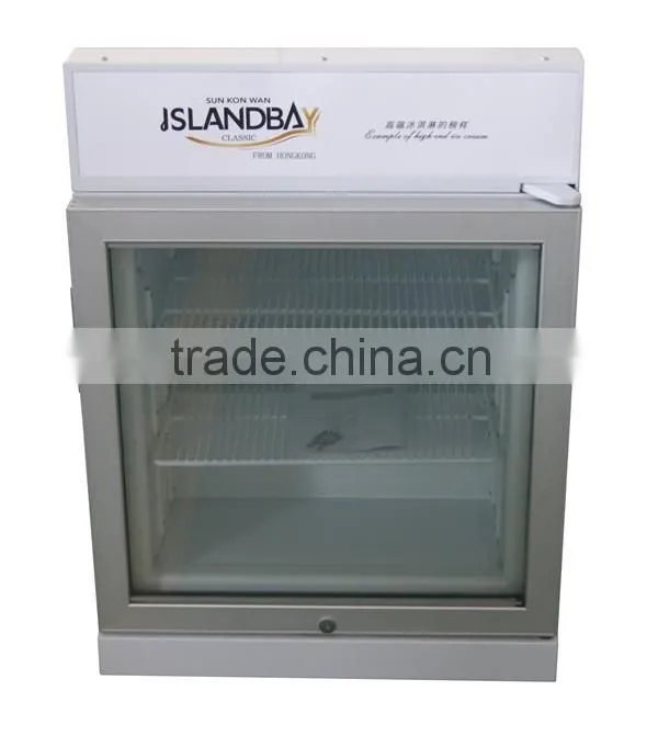 Fan cooling ice cream storage freezers ,2016 new model cake display freezer in china