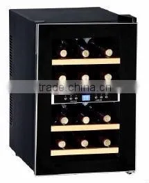 Newest design 34litre wood shelf dual zone bar beer cooler