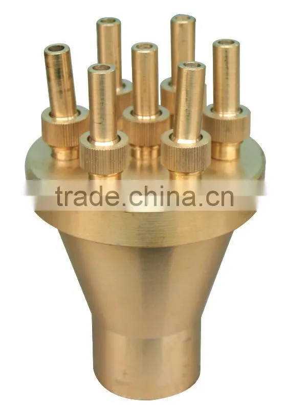 Garden ajustable fountain jet nozzle