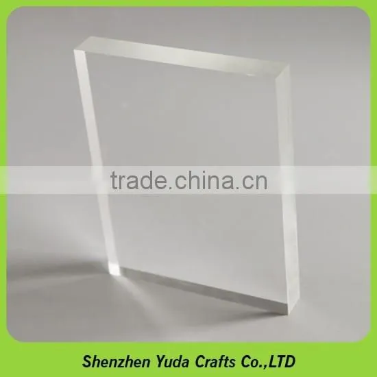 elegant bright light luminous high clear acrylic plexiglass perspex cube block