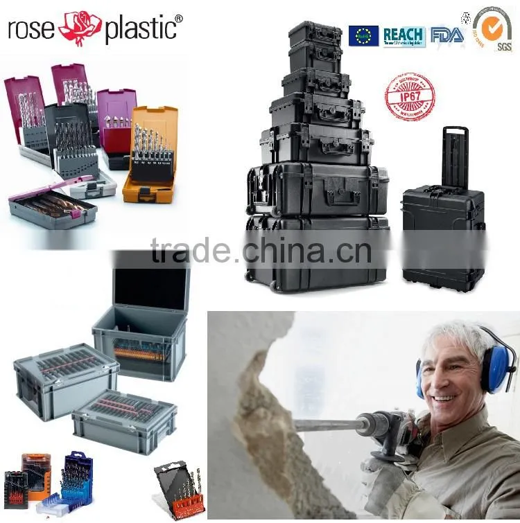 Large solid durable hard plastic handheld case for tools RCB