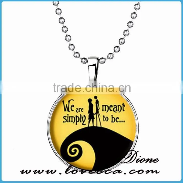 Meaning Memories Cabochon gift Christmas Glass Art Photo Pendant Chain Necklace