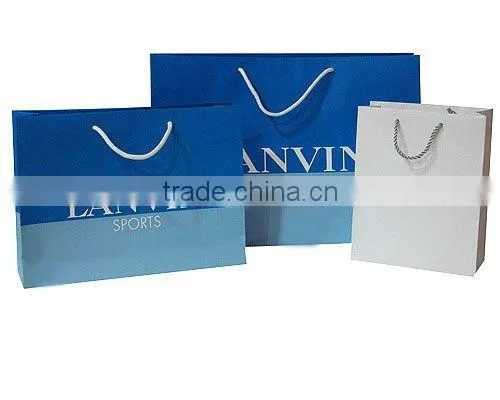 eco-friendly recycable kraft paper shopping bag manufacturer